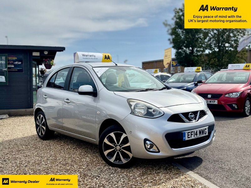 Silver Nissan Micra 1.2 Tekna Hatchback 5dr Petrol Manual Euro 5 80 ps