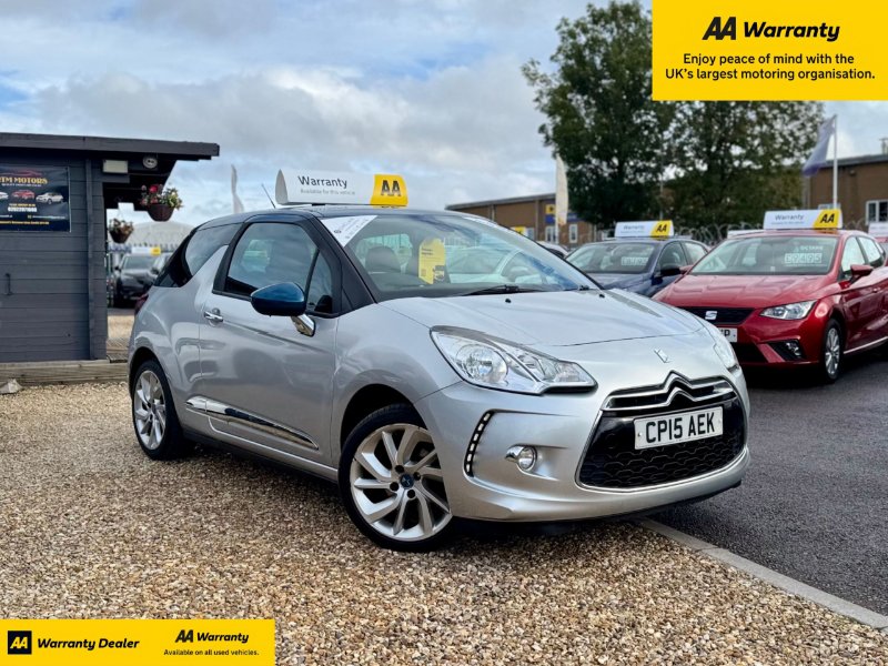 Silver Citroen DS3 1.6 e-HDi DStyle Plus Hatchback 3dr Diesel Manual Euro 5 s/s 90 ps