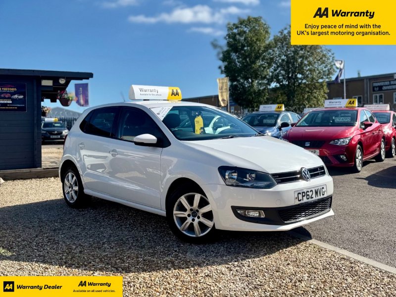 White Volkswagen Polo 1.4 Match Hatchback 5dr Petrol Manual Euro 5 85 ps