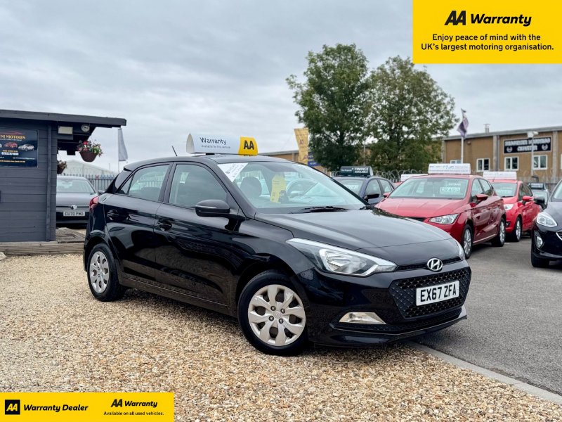 Black Hyundai i20 1.2 S Air Hatchback 5dr Petrol Manual Euro 6 75 ps